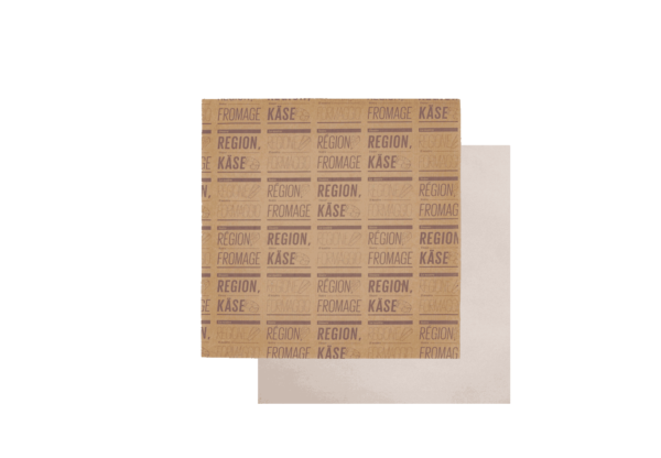 (1070)papier à fromage ' de la rÉgion ' 25x25cm.3