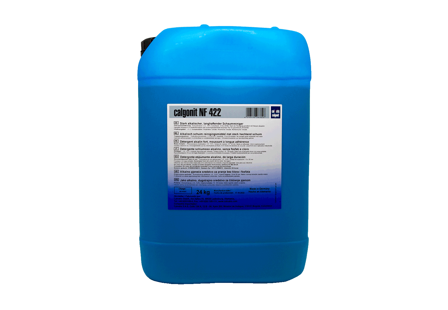 (1875)calgonit nf 422 alcalin moussant sans chlore 24kg.6