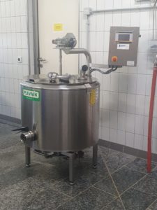Raccordement et mise en service pasteurisateur P200 EL PRO Kämpf fournitures laitières Sàrl