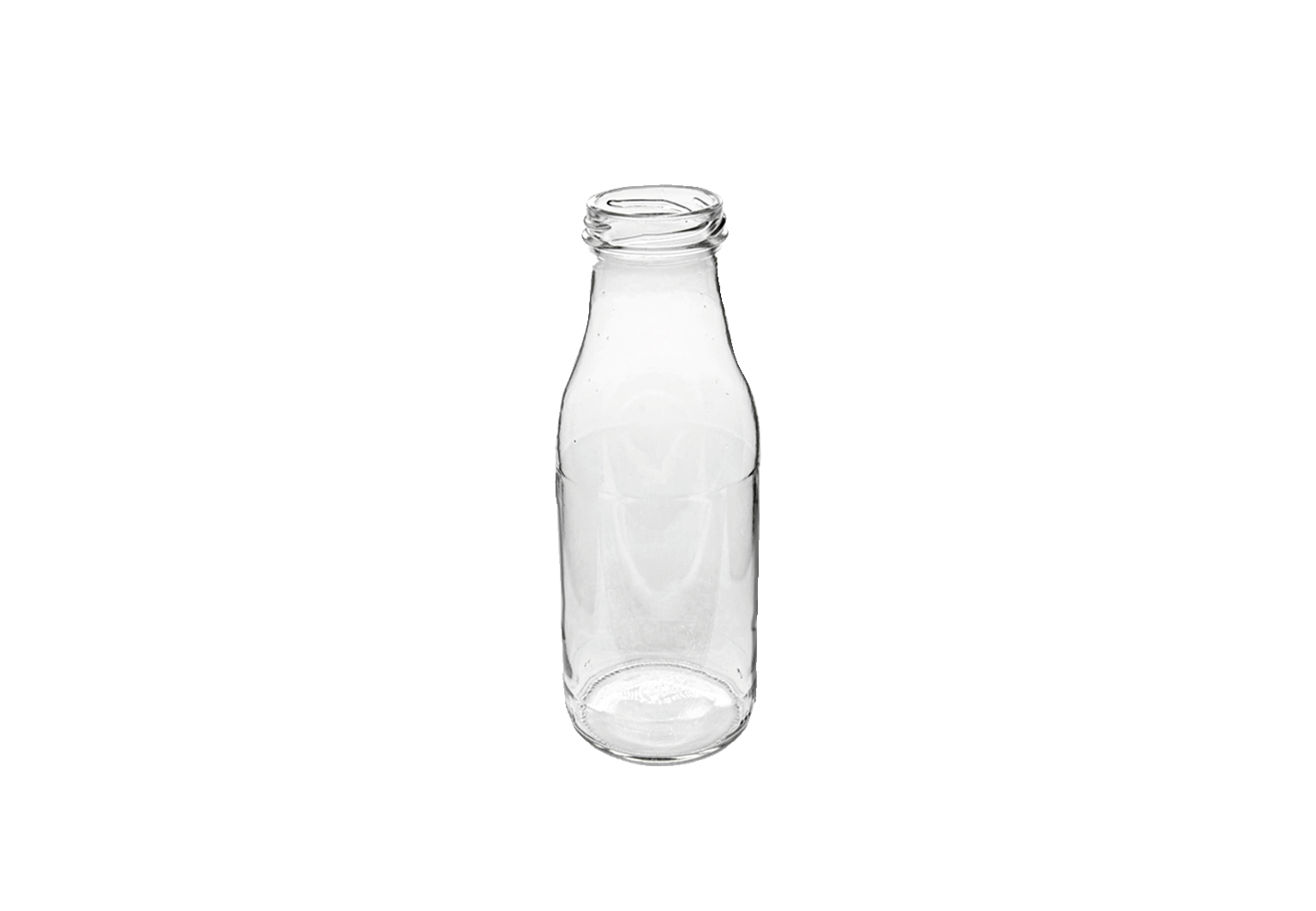 Bouteille à lait en verre 0,5L sans bouchon – Kämpf Fournitures