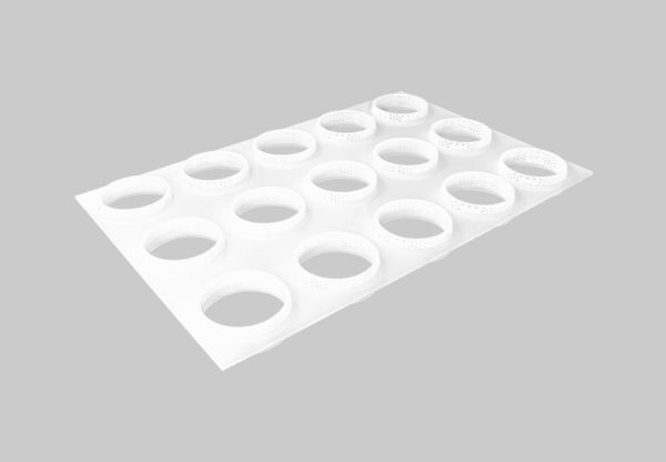 (3557)réhausseur pour multimoule 15 trous, diamètre 120mm.3
