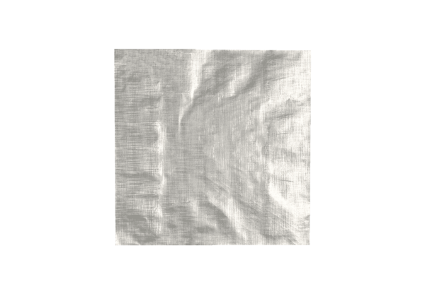 (2705)papier aluminium, gaufré, argent, 300×300 15my.1