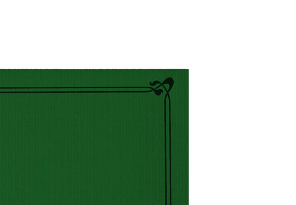(0000)set de table vert jaguar.1