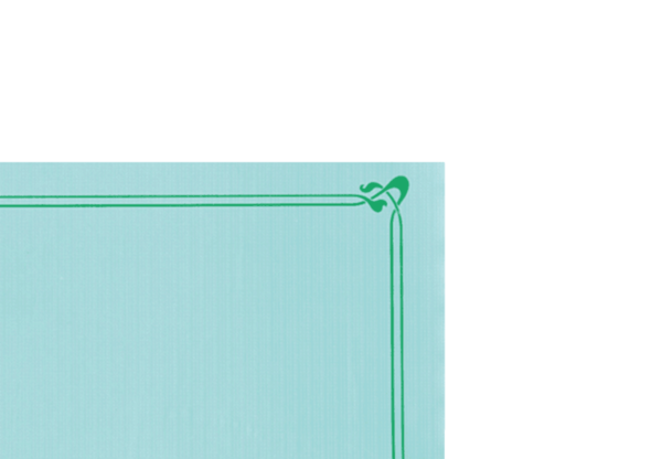 (0005)set de table vert d'eau.1