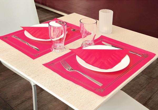 (0008)set De Table Fuchsia.3