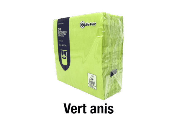 (3214) serviette de table vert anis.3