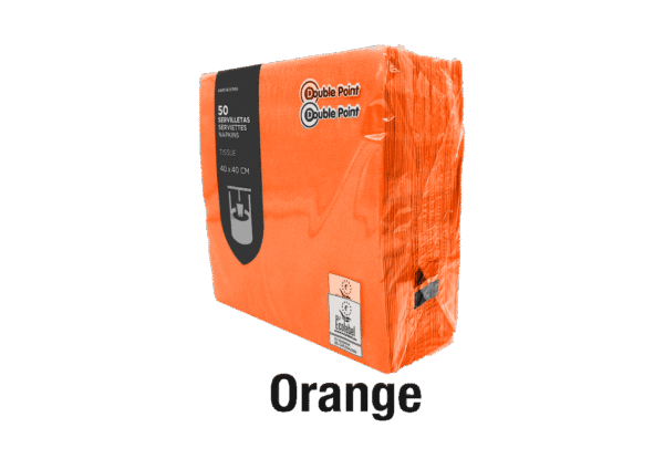 (3218)serviette de table orange.1