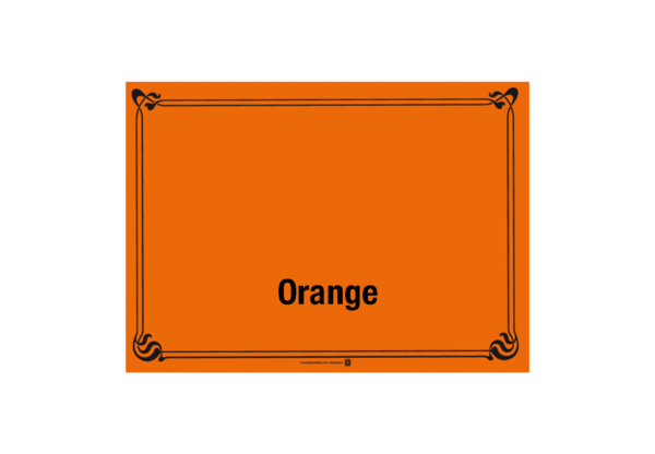 (3222)set de table orange.2