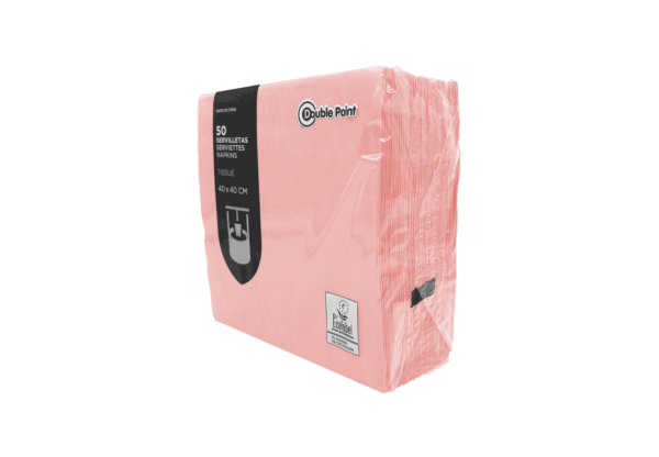 (3366)serviette de table rose.1