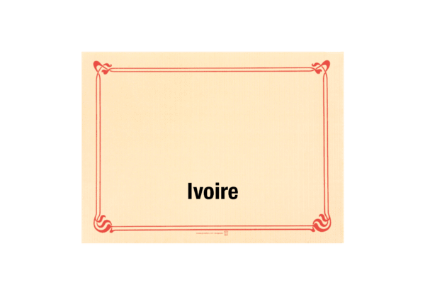 (3370) set de table ivoire.2