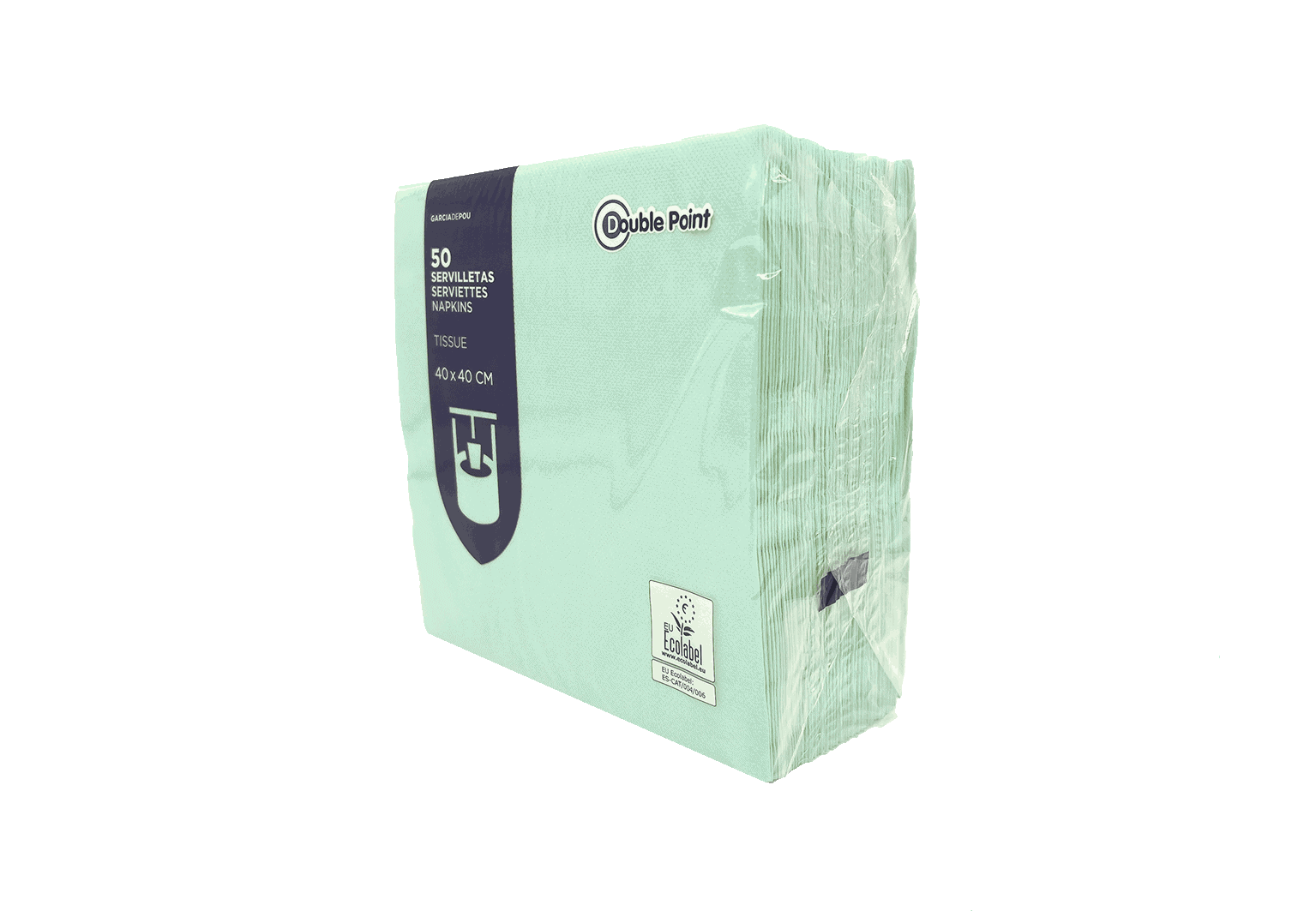 (3392)serviette De Table Vert D'eau.1