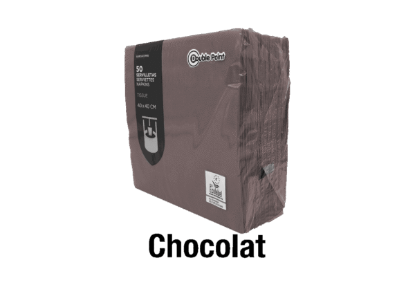 (3533)serviette de table chocolat.3