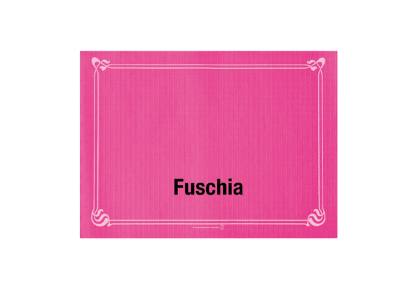 (3650)set de table fuchsia.2