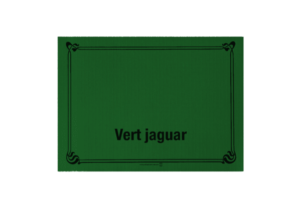 (3651)set de table vert jaguar.2