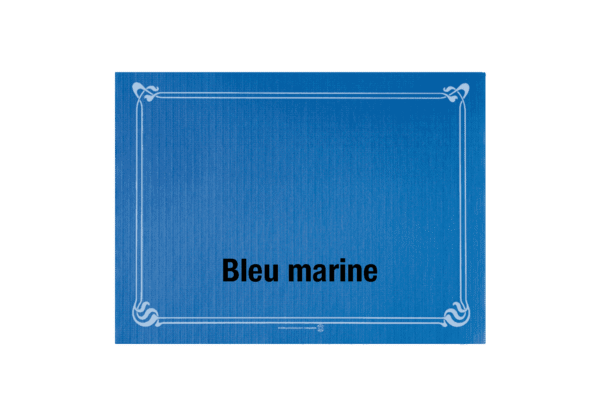 (3654)set de table bleu marine.2