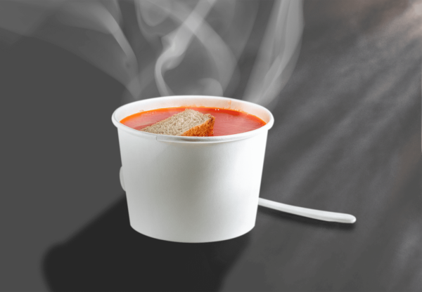 (1478)bol à Soupe Blanc Crd Pe 550ml (500 Pces).3