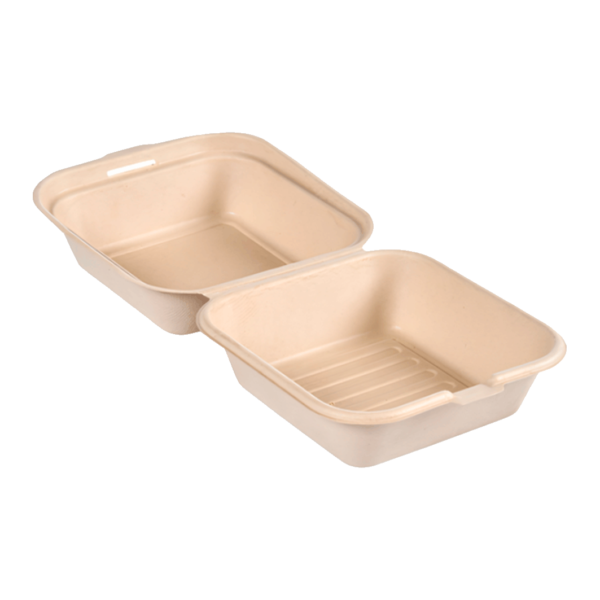 (1507)coffret Repas En Bagasse 'hamburger'' (200 Pièces)'.1