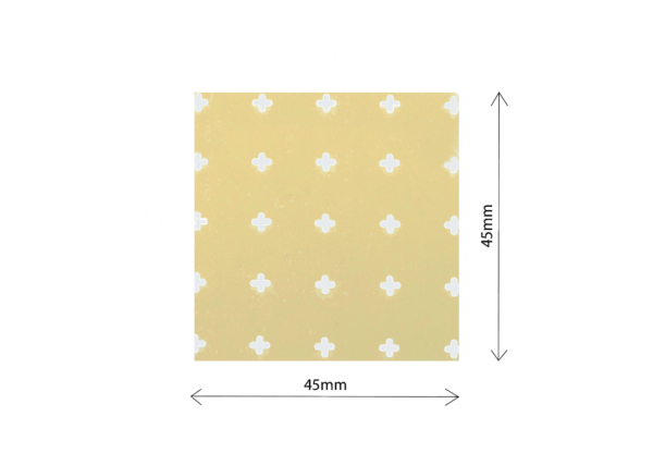 Marque En Caséine, Carrée, Dim. 45x45 Mm, Perforation Croix Suisse (500 Pces).3