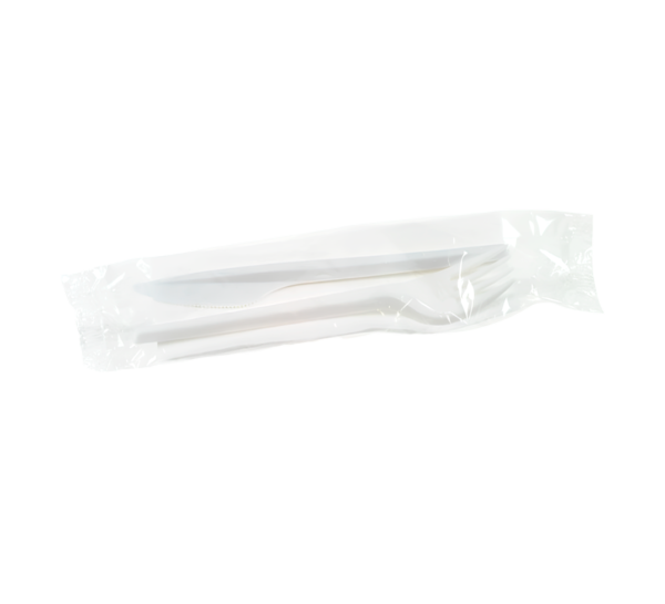 (1540)set, Couteau, Fourchette Serviette Ps Blanc (raclette) (250 Pièces).1