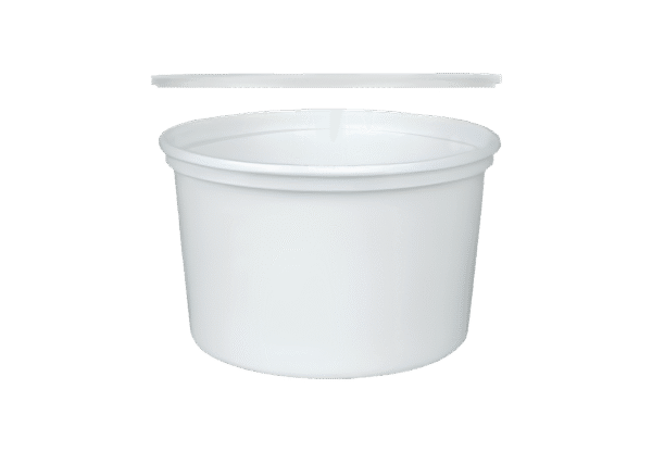 (3034)gobelet traiteur, pp, blanc, 500 gr, fermeture de sécurité .1