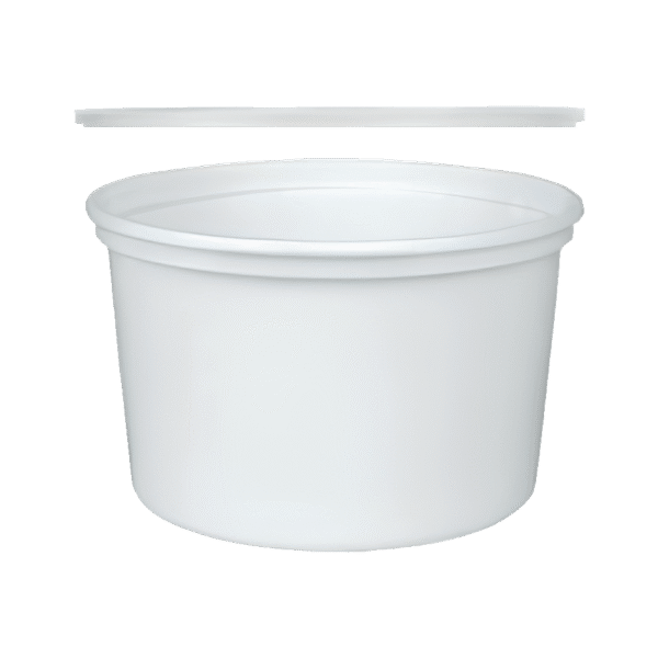 (3034)gobelet traiteur, pp, blanc, 500 gr, fermeture de sécurité .1