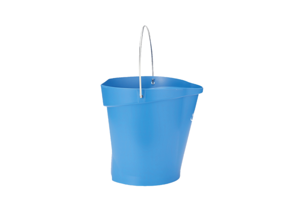 (3679)seau Vikan Bleu 12l.3