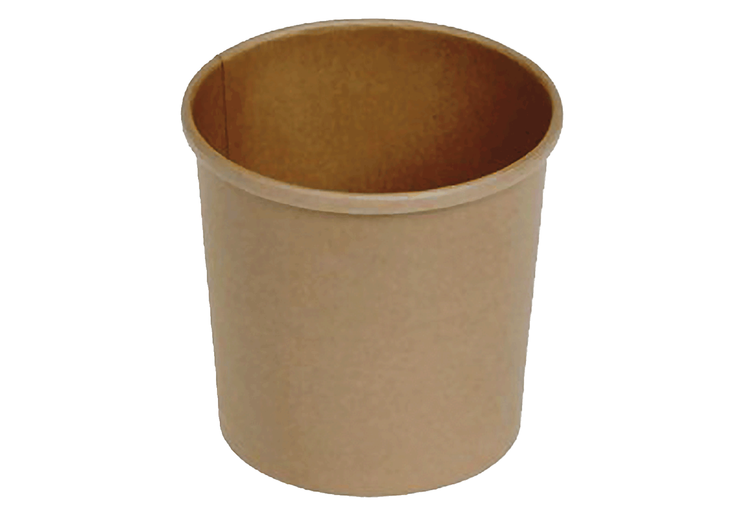 (3367)bol à soupe 750 ml, pla carton, brun