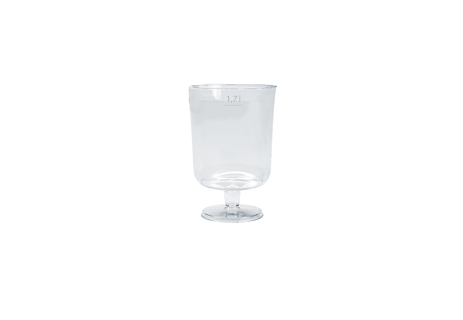 (3440)gobelet à vin 1.7 dl ps avec pied
