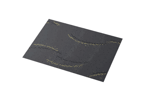 (3479)set de table dunicelgoldenstardustblack