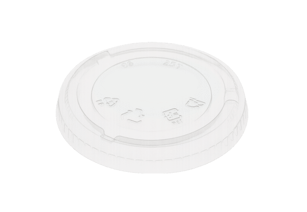(3092)sur demande couvercle plat, transparent pour gobelet crystal rpet, 270 ml (960 pces)