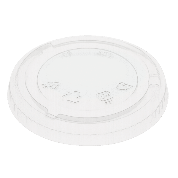 (3092)sur demande couvercle plat, transparent pour gobelet crystal rpet, 270 ml (960 pces)