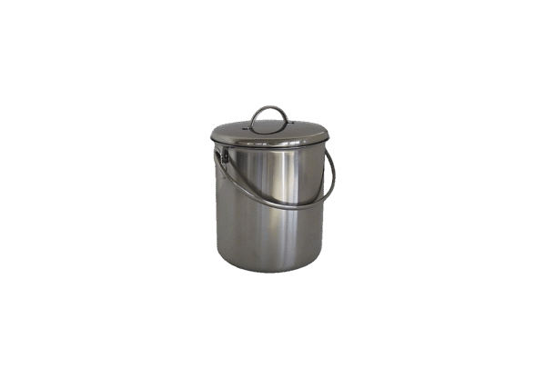 (3099)bidon inox, 3l, avec anse et couverle