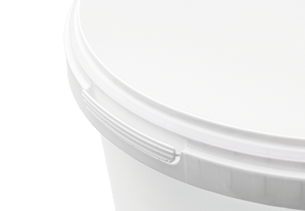 (3104)bidon, pp, blanc, 500ml, avec couvercle et anse plastique, avec fermeture de sécurité.2