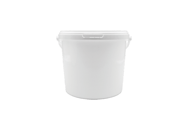 (3104)bidon, pp, blanc, 500ml, avec couvercle et anse plastique, avec fermeture de sécurité.3