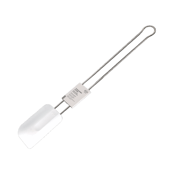 (3158)spatule inox gomme 7,5x12
