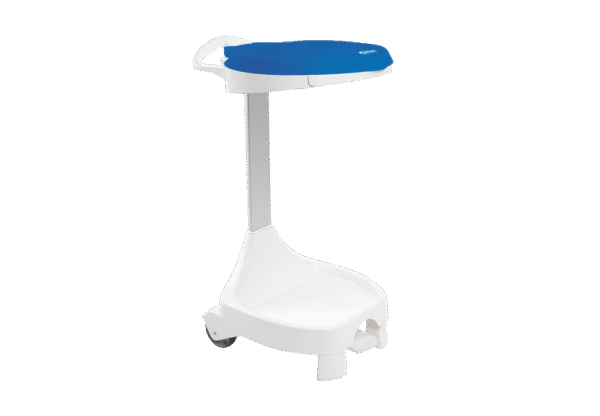 (3232)support sac rond gillac, 120 l, bleu