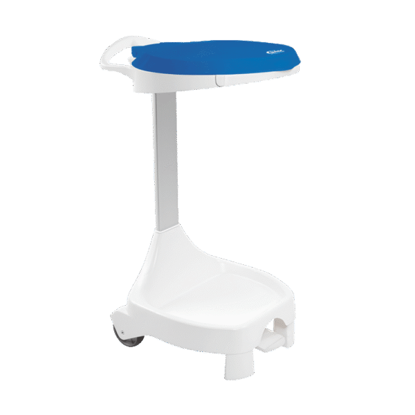 (3232)support sac rond gillac, 120 l, bleu