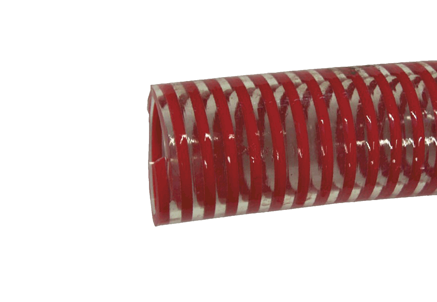 (3250)tuyau alimentaire en pvc, spirale rouge.2