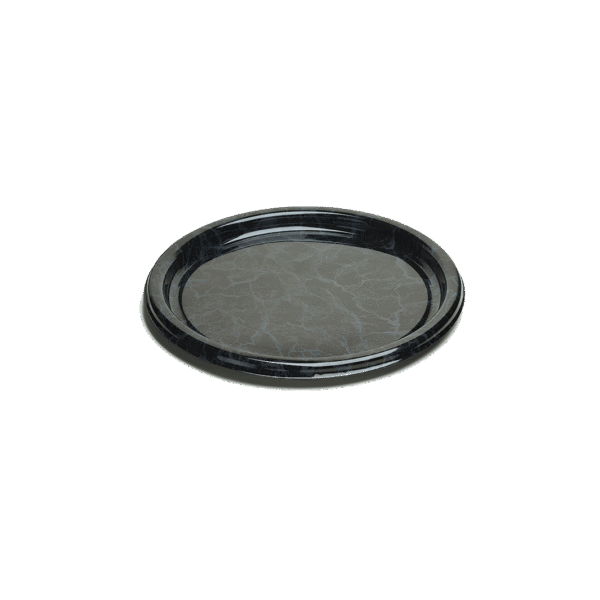 (3288)assiette à jeter marbré, dia. 23cm.1
