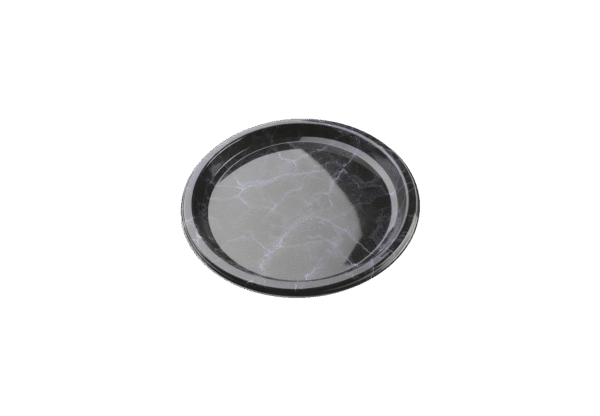 (3288)assiette à jeter marbré, dia. 23cm.2