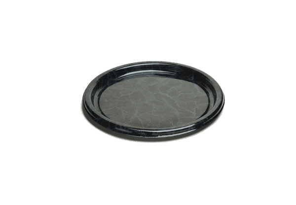 (3289)plat à jeter marbré, dia. 30 cm.1