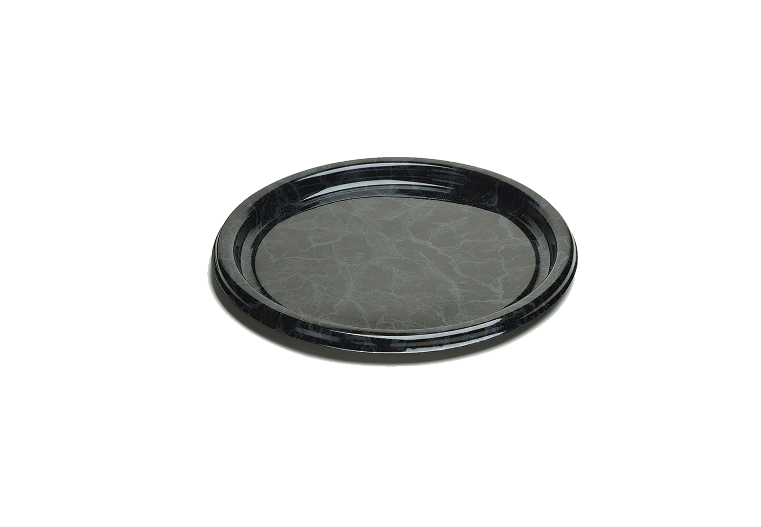 (3289)plat à jeter marbré, dia. 30 cm.1