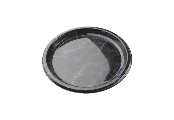 (3289)plat à jeter marbré, dia. 30 cm.2