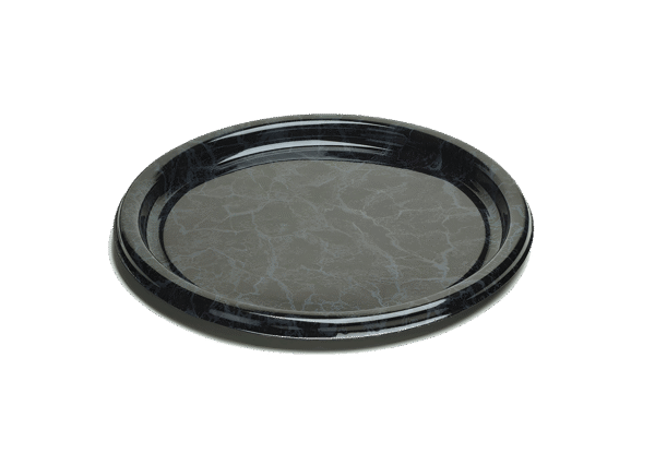 (3290)plat à jeter marbré, dia. 40 cm.1