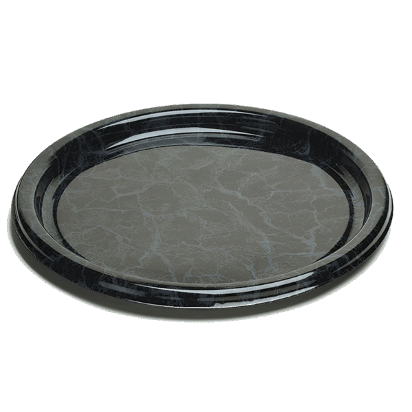 (3290)plat à jeter marbré, dia. 40 cm.1