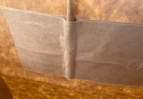 (3311)sac à emporter , avec anse torsadée, dim. 26+14x32 cm, kraft naturel brun.1