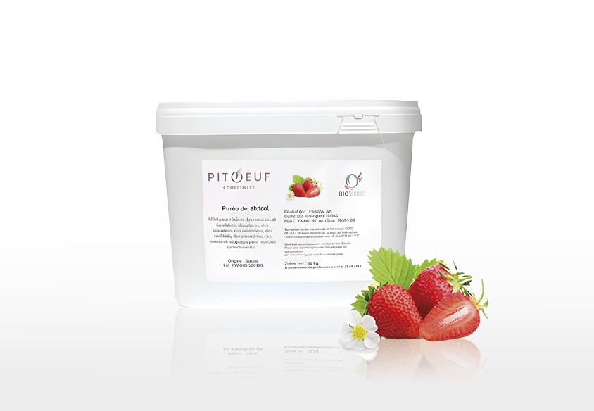 (3390)purée fraise du valais, 10kg.1