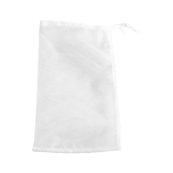 (3511)sac filtre crin nylon avec cordelette pm, dim. 25x50 cm.1