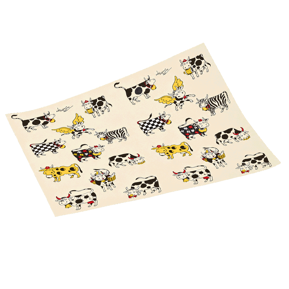 (2597) papier sujet vache
